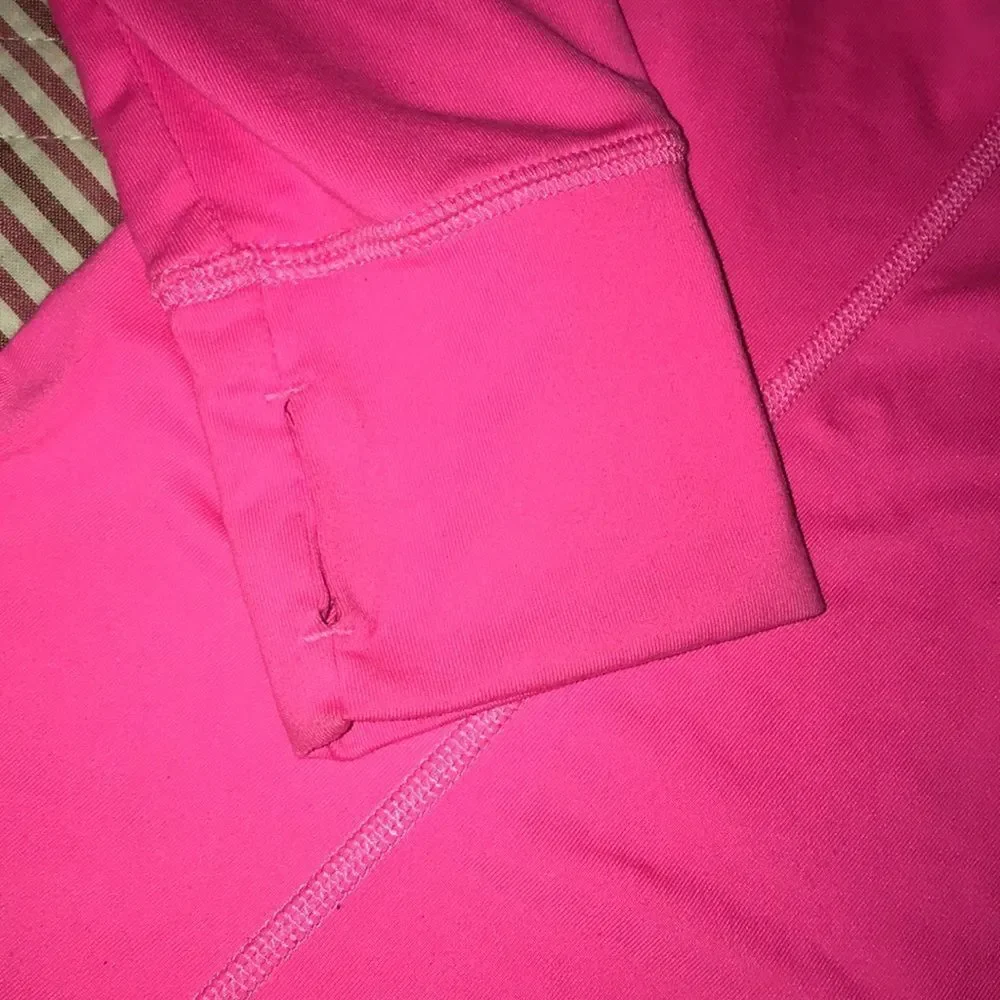 Pre loved pre owned Neon pink work out athletic exercise long sleeve sweatshirt